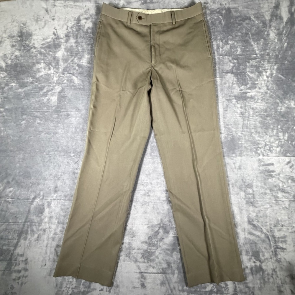Brooks Brothers‎ Madison 1818 Dress Pants Men's 34/31 Brown Wool Quiet Luxury